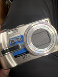 Panasonic Lumix DMC-TZ3 Digital Camera Silver Zoom Untested
