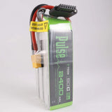 Green P-Tech LiPo battery pack with XT60 connector and balance lead cable
