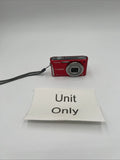 Panasonic LUMIX DMC-FH27 16.1MP Red Digital Camera 8X Zoom **No Charger