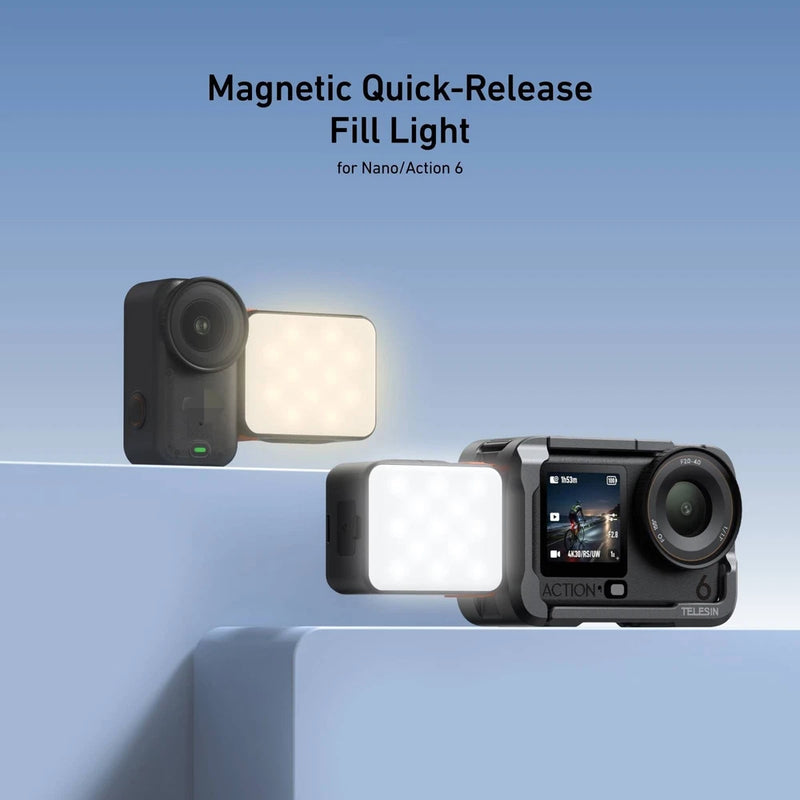 Vlogging Light For DJI Osmo Action 6/Nano LED Video Light Accessories Fill Light