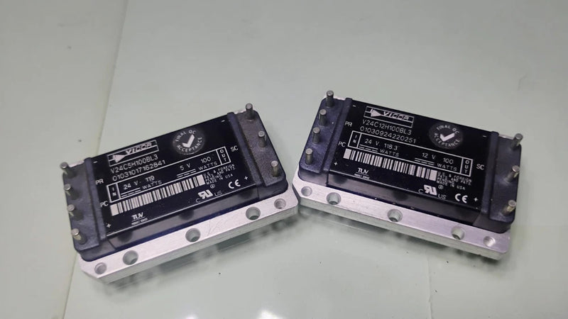 Two New Vicor Mil-Spec DC-DC Converters V24C5H100BL3 & V24C12H100BL3 Converter
