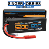 POWERHOBBY 2S520050BAN 2S 7.4V 5200mah 50C Lipo Battery REDCAT LOWRIDER 4.0mm Battery