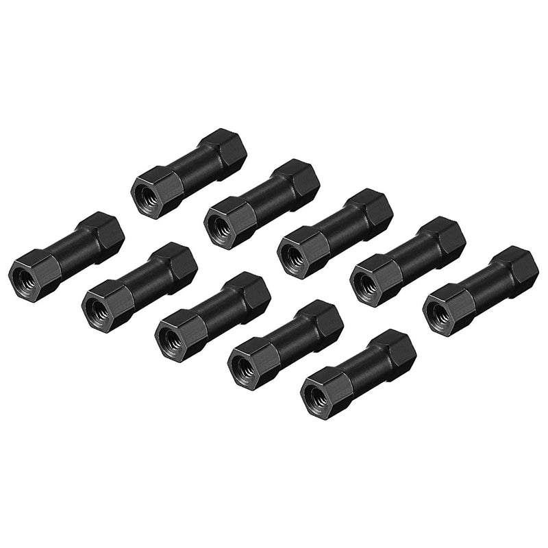 10 Pack M3x15mm Hex Standoff Hexagon Studs for FPV / RC / PCB, Black