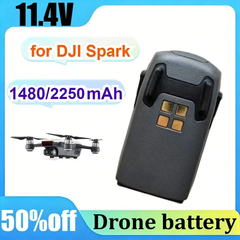For  Spark Drone Replacement Battery 11.4V 1480mAh/2250mAh High Quality UAV Acce