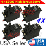 4 x S3003 Gear Standard High Torque Servo For Futaba RC Car Boat Helicopter Car