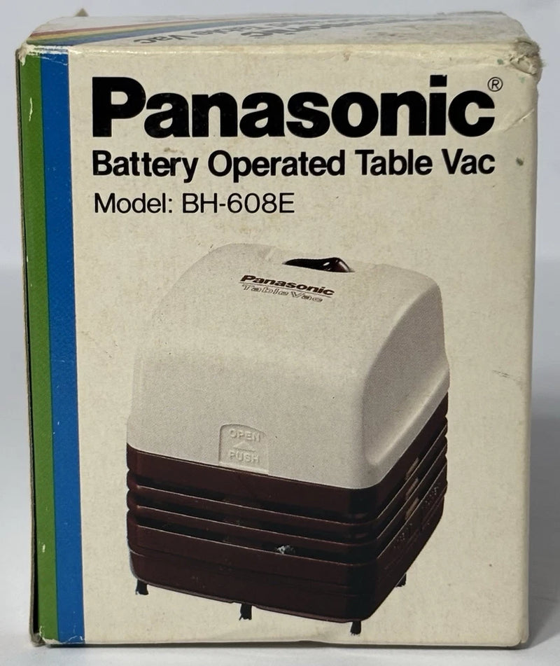 Vintage Panasonic Battery Operated Table Vac ¨C Model BH-608E ¨C Brown Battery