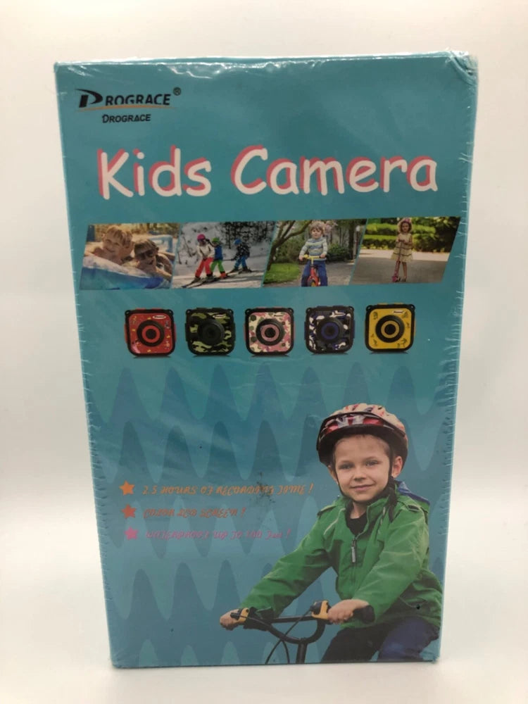 DROGRACE Kids Camera, Waterproof Video Digital Camera, New, Sealed