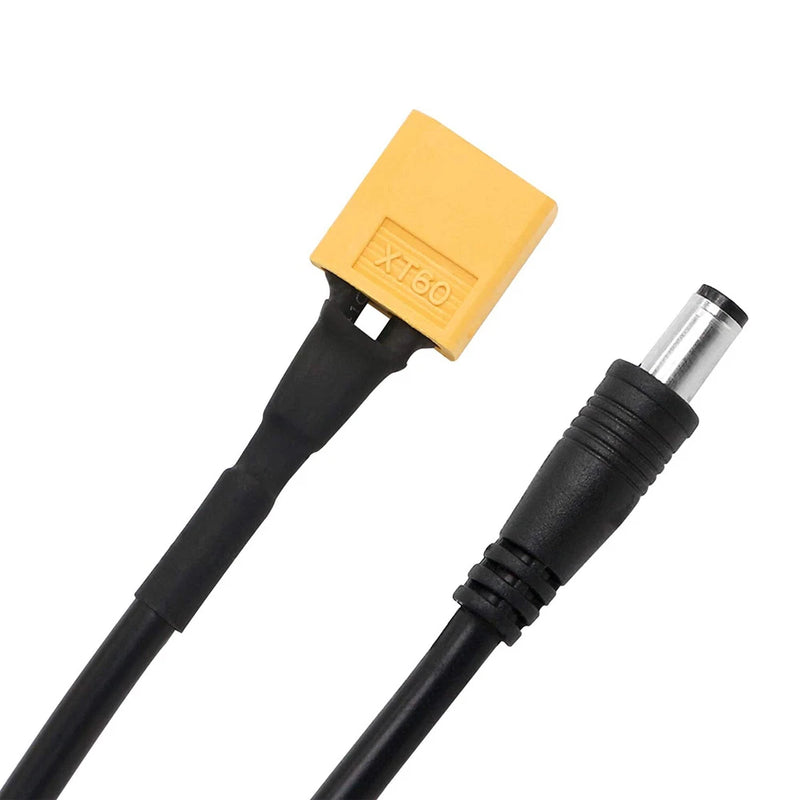 XT60 Male Bullet Connector to DC 5.5mm x 2.1mm Male Adapter Cable FPV Goggles