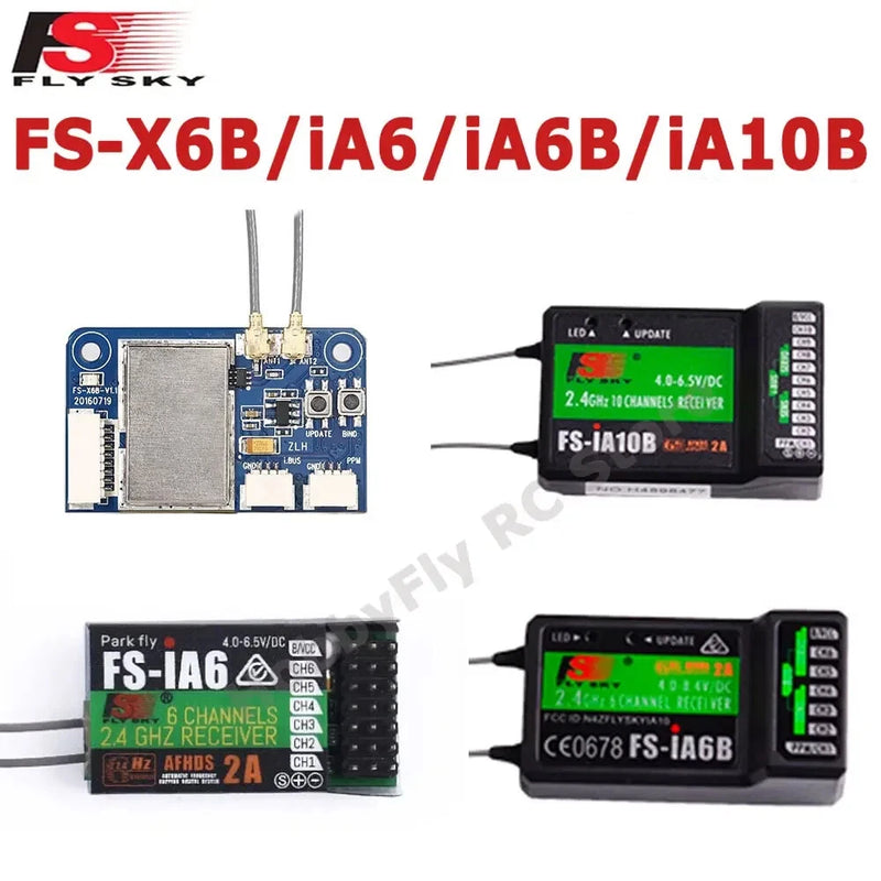 FlySky FS-iA6 FS-iA6B FS-iA10B FS-X6B Receiver For FS-i6 i6X i6S i10 Drone New