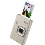 FUJIFILM instax mini LiPlay+ Hybrid Instant Camera (Sand Beige)