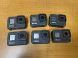 LOT OF 6X DEAD  AS IS GoPro HERO8 Black Action Cameras For Parts