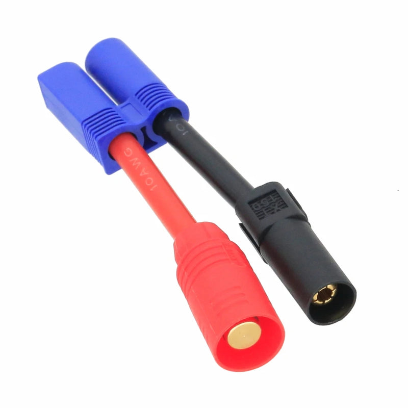 AS150 XT150 Male to EC5 Male Cable 10AWG 5CM Wire for RC DJI Lipo Battery
