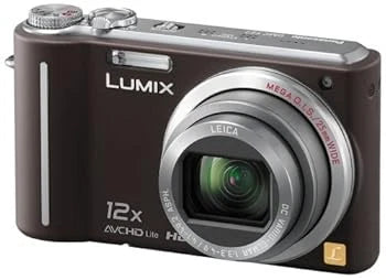 Panasonic Lumix TZ7 Digital Camera Brown Compact From Japan