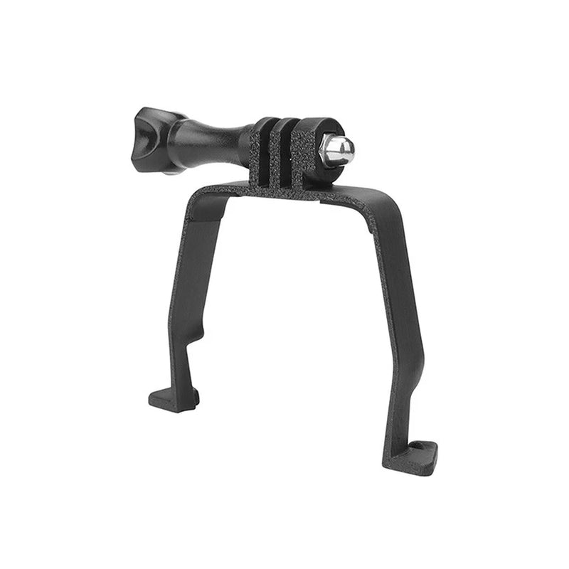 Black plastic drone top expansion bracket adapter with mounting screw