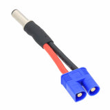Male DC 5.5 x 2.1mm barrel to EC3 Male cable 14AWG 5CM Leads Battery Supply FPV