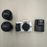 PANASONIC Mirrorless SLR Double Lens Kit DMC-G5W-W Used