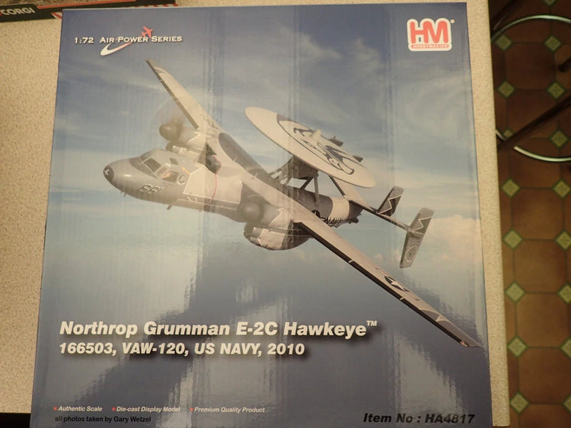 1:72 scale Northrop Grumman E-2C Hawkeye model aircraft box, factory sealed