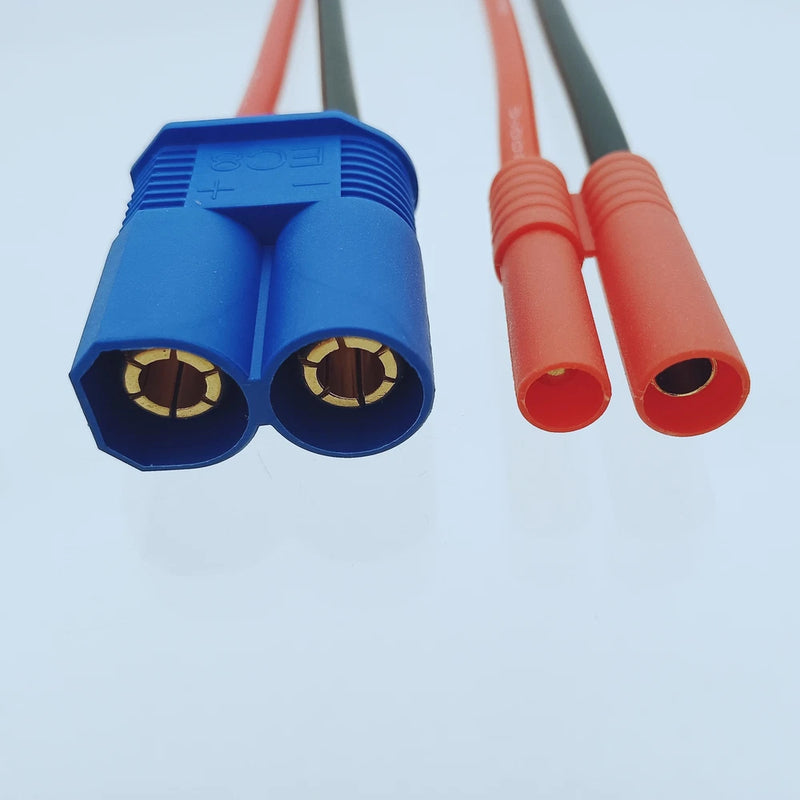 EC8 Male to HXT 4mm Banana Male cable 12AWG 5CM Charger Adapter RC Toy FPV