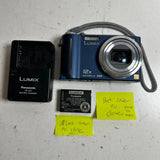 Panasonic Lumix DMC-ZS3 Blue 3" LCD 10.1 MP 12x Optical Zoom Digital Camera