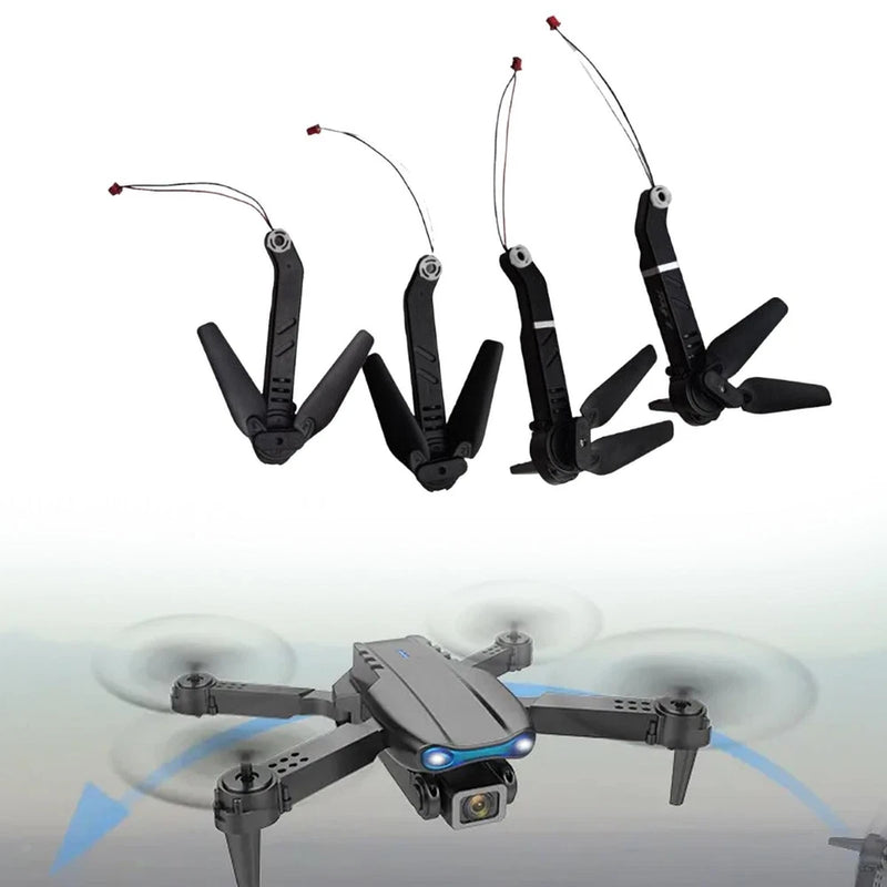 4Pcs RC Drone Motor Arm Set Replacement with Motor Propellers Front and Rear