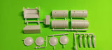 Fuel Tanks Battery Box Alaskan Hauler Kenworth 1/25 AMT Diesel Semi Truck Rig Battery