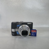 Panasonic Lumix DMC-LZ7 Black 7.2MP Camera w/ 2GB SD Memory - Tested & Working