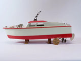 1950s Battery Operated WOODEN SCALE MODEL BOAT ToyTime JAPAN 12