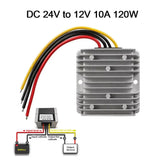 Step Down 24V to 12V 10A 120W DC/DC Converter Regulator Car Bus Truck Waterproof