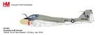 A-6E Intruder 1/72 model jet with US Navy gray and white markings, side view
