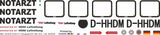 Decal 670 Bell 412 DRF Alt D-HHDM for RC Helicopter 1:18 1:24 1:32 1:48