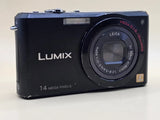 Panasonic Lumix DMC-FX180 14.7MP Digital Camera Black CCD sensor 3.6xZoom Works