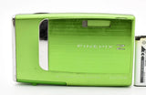 N. MINT FUJIFILM Finepix Z10fd Green Compact Digital Camera w/battery From Japan