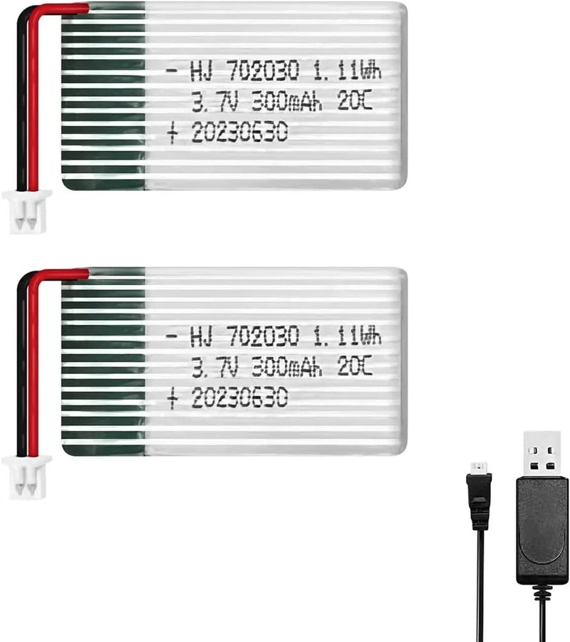 PH1.25 plug 3.7V 300mAh 20C LiPo Battery for RC Plane Helicopter Drone All Model