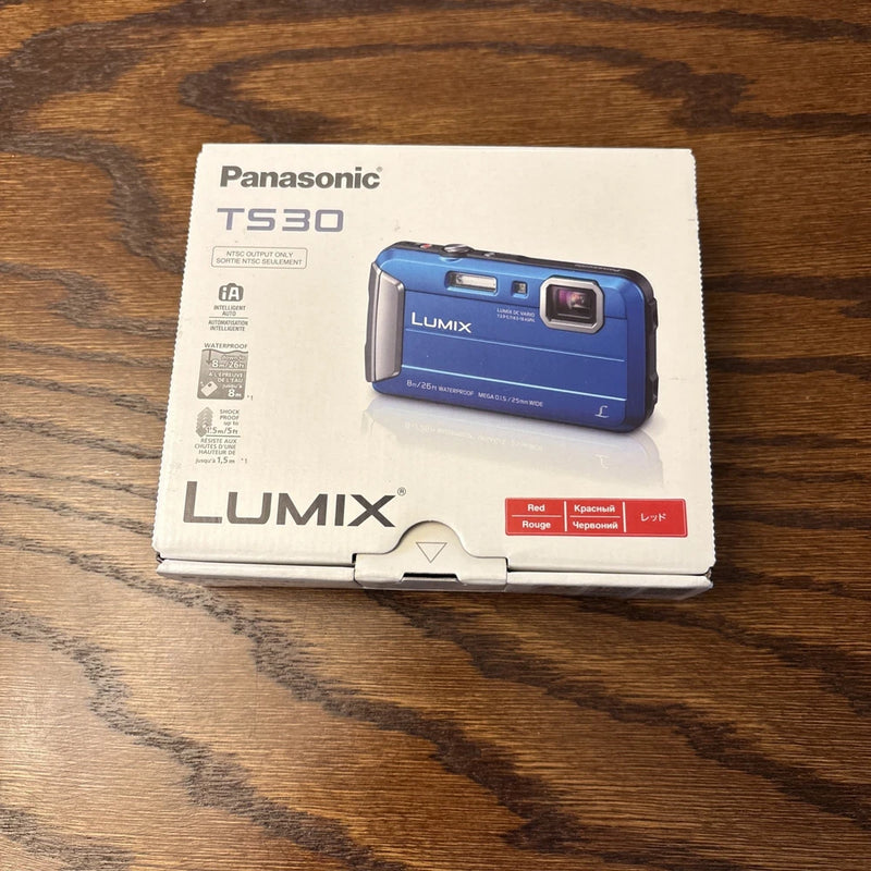 Panasonic LUMIX Dmc-TS30 Waterproof Digicam RED w/ 32GB SD Card CCD Sensor Camer