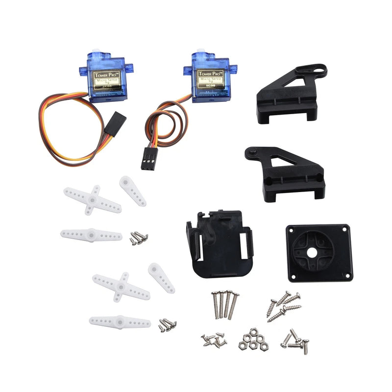 Dual 9g Servo With Arm Pan-Tilt 2-Axis Servo Gimbal for FPV Quadcopter Car Plane
