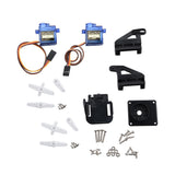 Dual 9g Servo With Arm Pan-Tilt 2-Axis Servo Gimbal for FPV Quadcopter Car Plane