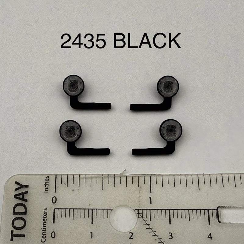 4 Pack 1/24 25 Scale Model Black Spotlight LED Compatible Police 2435 Black
