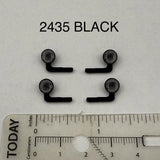 4 Pack 1/24 25 Scale Model Black Spotlight LED Compatible Police 2435 Black