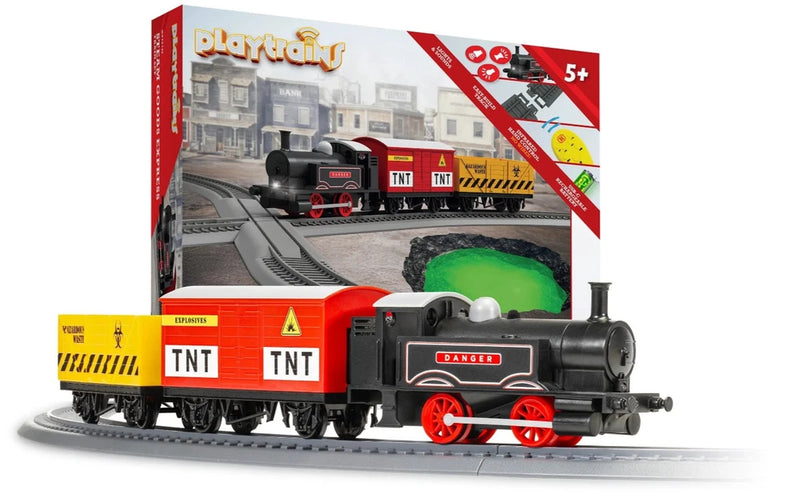 Hornby Playtrains - Steam Goods Express OO Gauge Model Battery Train Set R9361M Battery