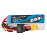 G-Tech 2200mAh 4S LiPo battery pack with blue casing and EC3/Deans connectors