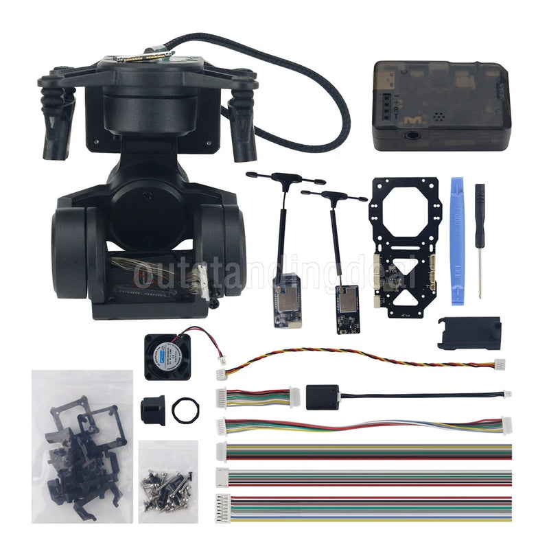 C-20T 3-Axis FPV Gimbal PTZ + Debugging Module for DJI O3 + Headtraker Module