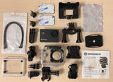 Bresser 12MP 1080p HD Action Camera with Waterproof Case & Mounts