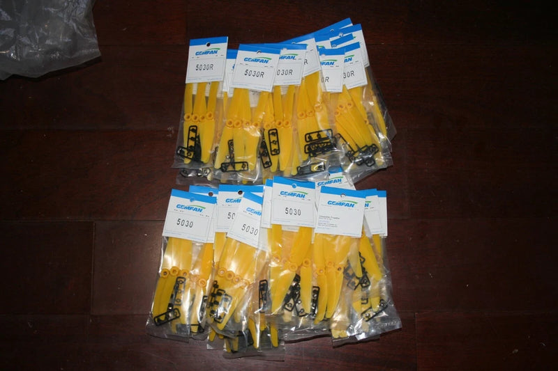 GemFan 5030 5x3 YELLOW MultiRotor propeller CW CCW Mini 250mm Quadcopter 200PCS
