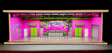 Porsche Roxy V2 Theme Display FOR Hot Wheels 1:64 Model Diorama Garage LED Light