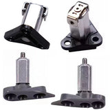 Drone rotating shaft replacement arms with metal brackets and cylindrical pins