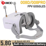 5.8G VR Goggles 008D/008PRO FPV Goggles 40CH 4.3inch With DVR For Racing Drone