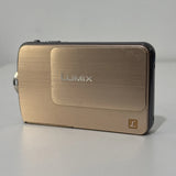 Panasonic LUMIX DMC-FP7 16.1MP Digital Camera Gold JPN Locked Read Tested Works