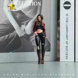 Miniature Figure Scene Props 1/18 Jacket Beauty Girl Diorama Resin Sculpt Model