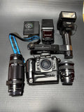NIKON F4 MB23 2 lenses, 3 lights, set of 3, body simple check only.