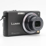 Panasonic LUMIX DMC-FX100 12.2MP Compact Digital Camera Black Tested Full Kit
